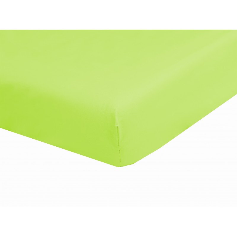 Drap housse vert eau pour lit bébé 120 x 60 cm