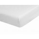 Drap housse 180 / 200 coton uni blanc