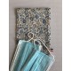 Pochette Etui de rangement pour masques motif plume