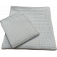 Serviette de toilette 50 x 90 en Nid d'Abeille Gris 100 % coton