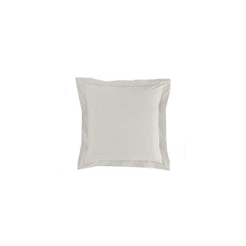 Taie d'oreiller polycoton blanc Gisèle 70x70 cm volants piqués