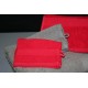 Linge de bain 500 g / m² - Eponge grise et rouge