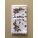 Lot de 12 mouchoirs femme petites fleurs